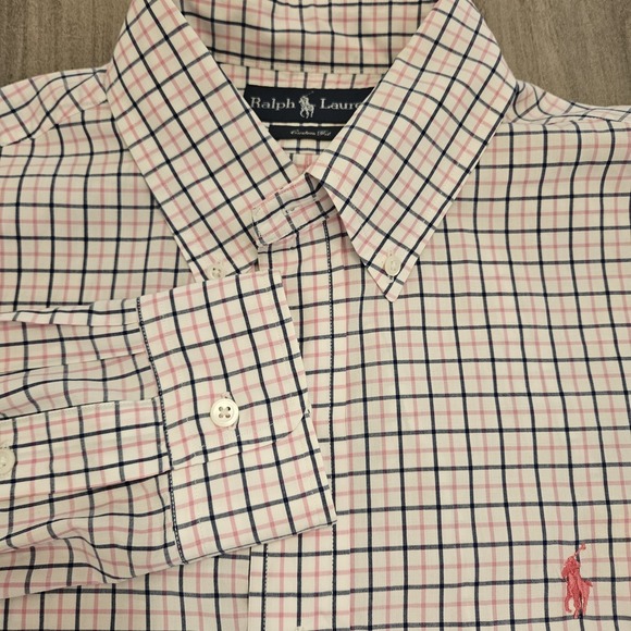 Polo Ralph Lauren Mens‎ Long Sleeve Button Down Check Shirt M Multicolor Custom - Picture 1 of 8